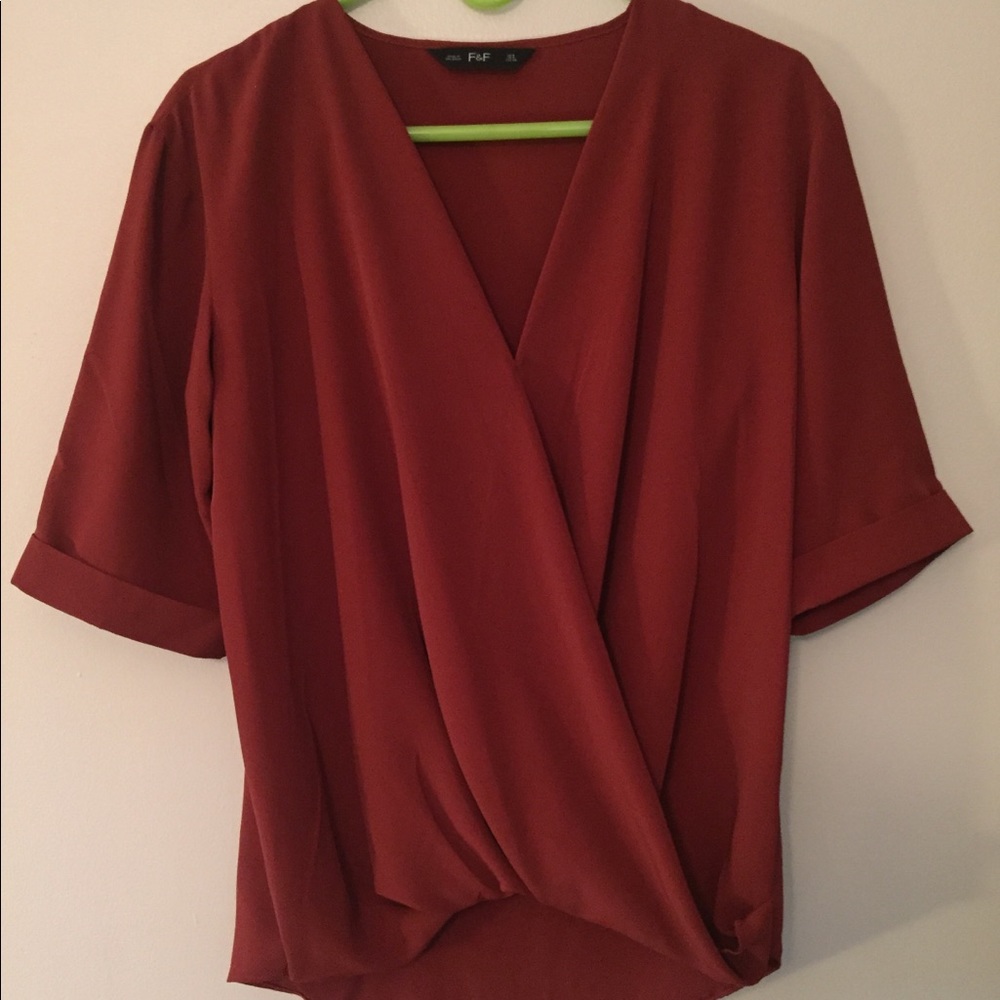 Burnt red blouse